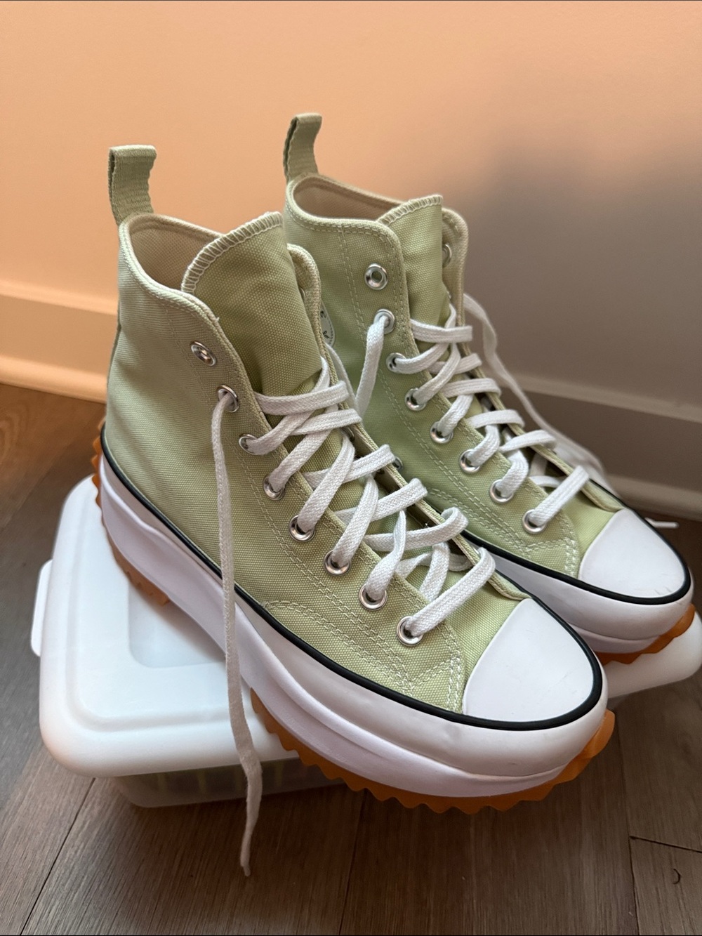 Converse All Star Platform High Top Sneakers Sz 8 - Picture 6 of 16